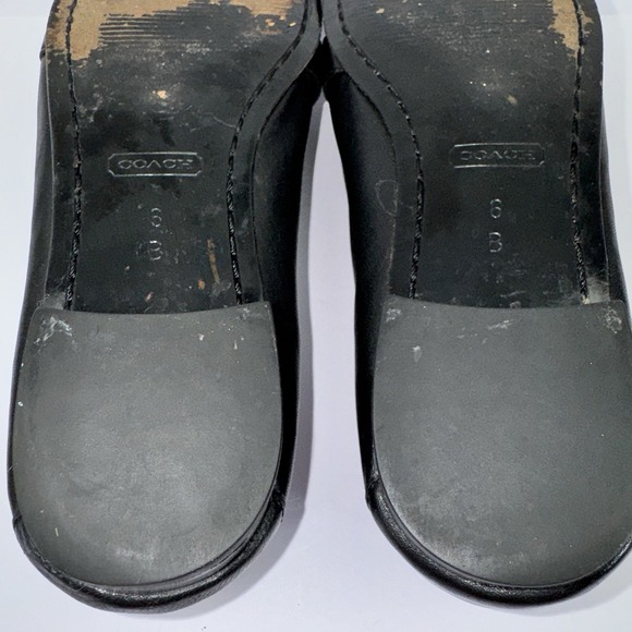 Coach Eileen BlackLeather Slip On Loafers Size 6B - Picture 11 of 15
